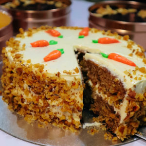 Carrot Walnut Cake with Cream Cheese